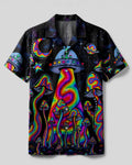 PSYCHEDELIC UFO MUSHROOM COLORFUL CAMP SHIRT   - TLTW11606263