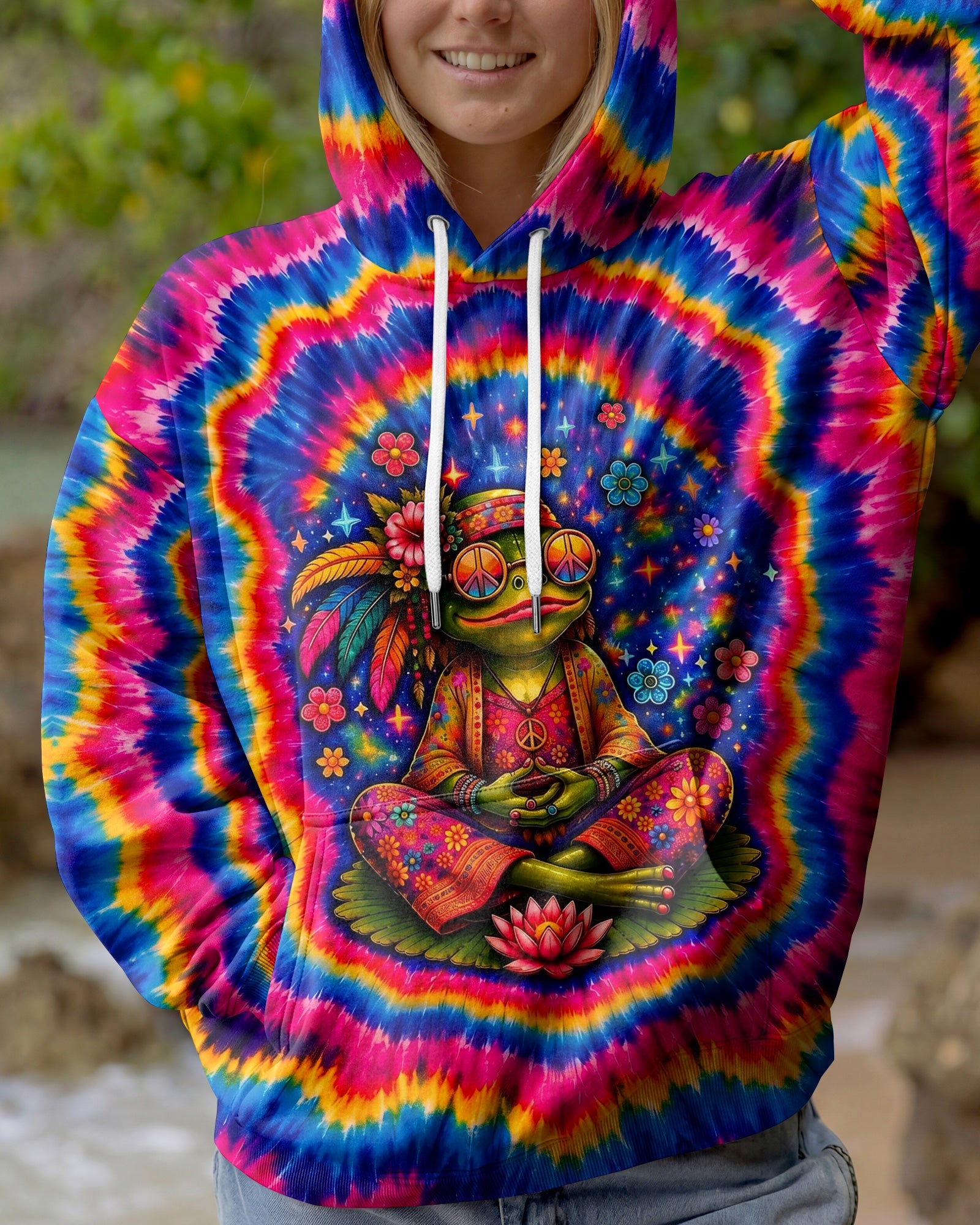 JUST BREATHE FROG SWIRL ALL OVER PRINT - KMTM2105261