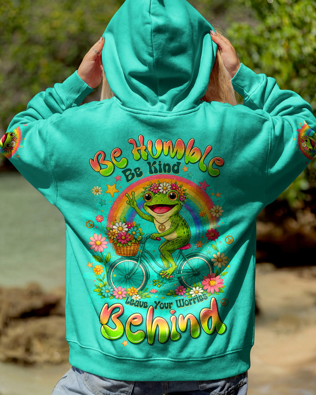 BE HUMBLE BE KIND FROG ALL OVER PRINT - TLTW0207264