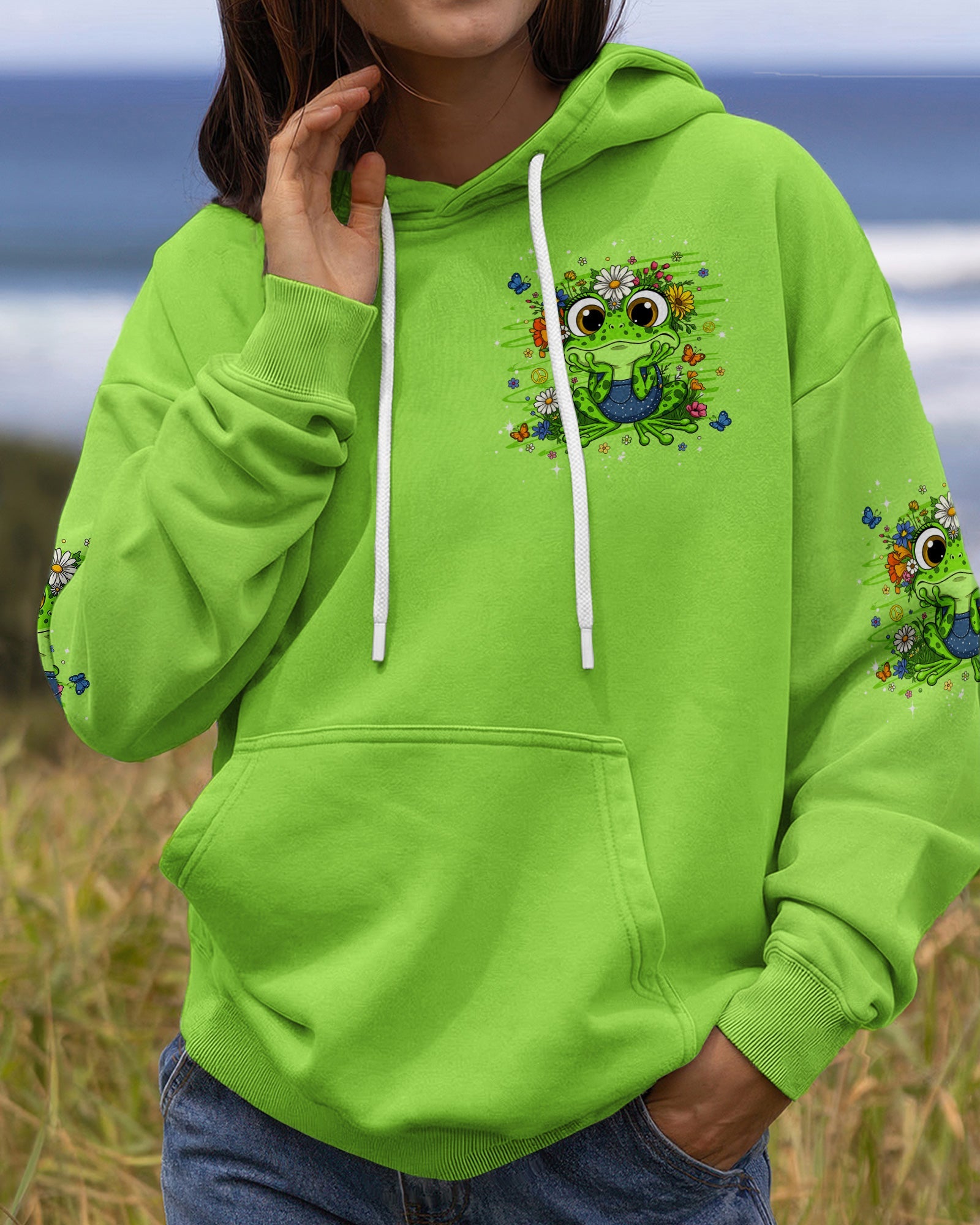 JUST BREATHE FROG ALL OVER PRINT - TLHG2206263