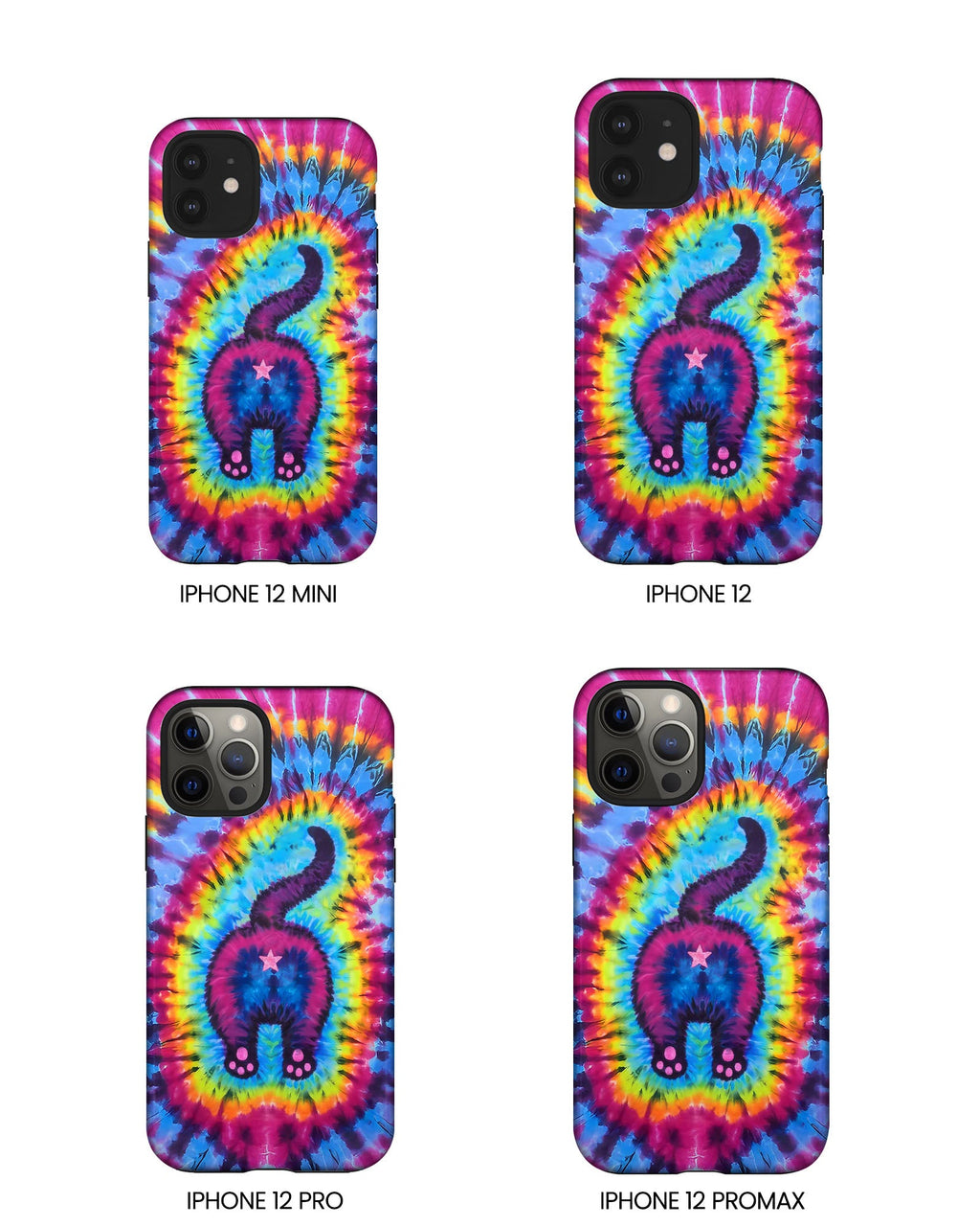 CAT COLORFUL SWIRL PATTERN PHONE CASE - TLTW1404263