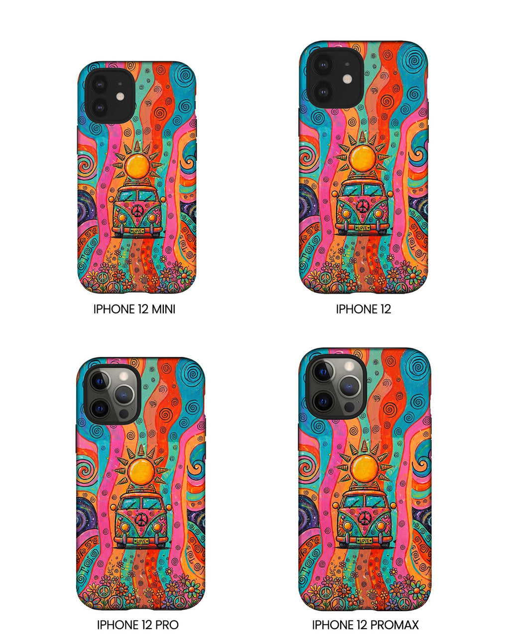HIPPIE BUS SUN RETRO PHONE CASE  - TLTW2804262