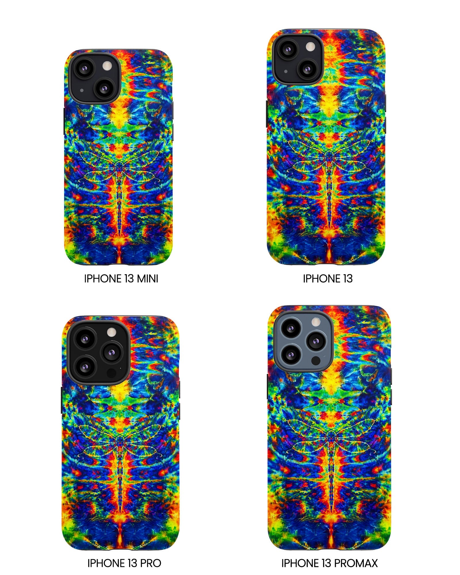 HIPPIE DRAGONFLY COLORFUL SWIRL PHONE CASE - TLNT1105261