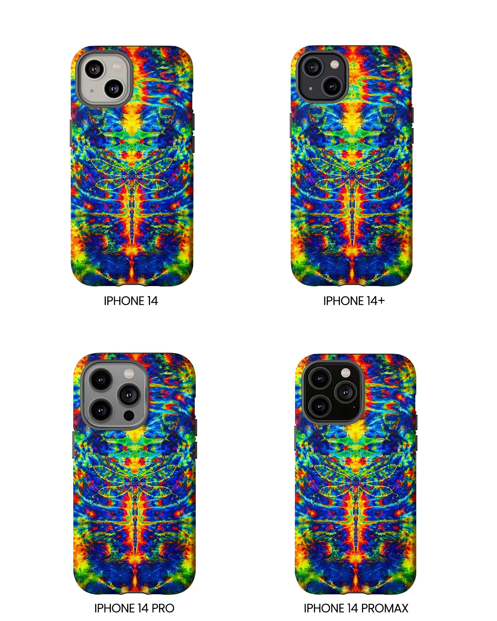 HIPPIE DRAGONFLY COLORFUL SWIRL PHONE CASE - TLNT1105261