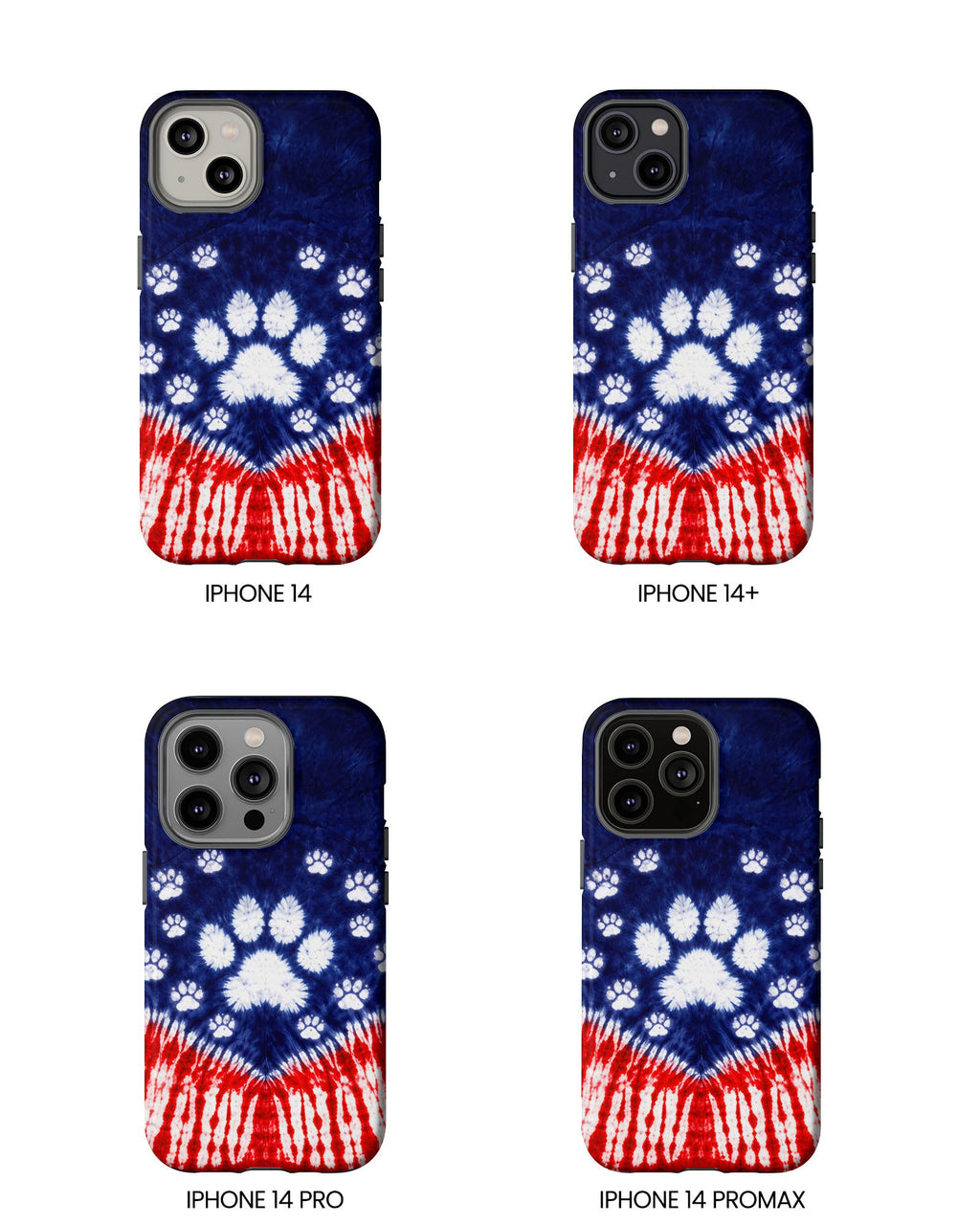PAW PRINT RED WHITE & BLUE PHONE CASE - TLTW1604262