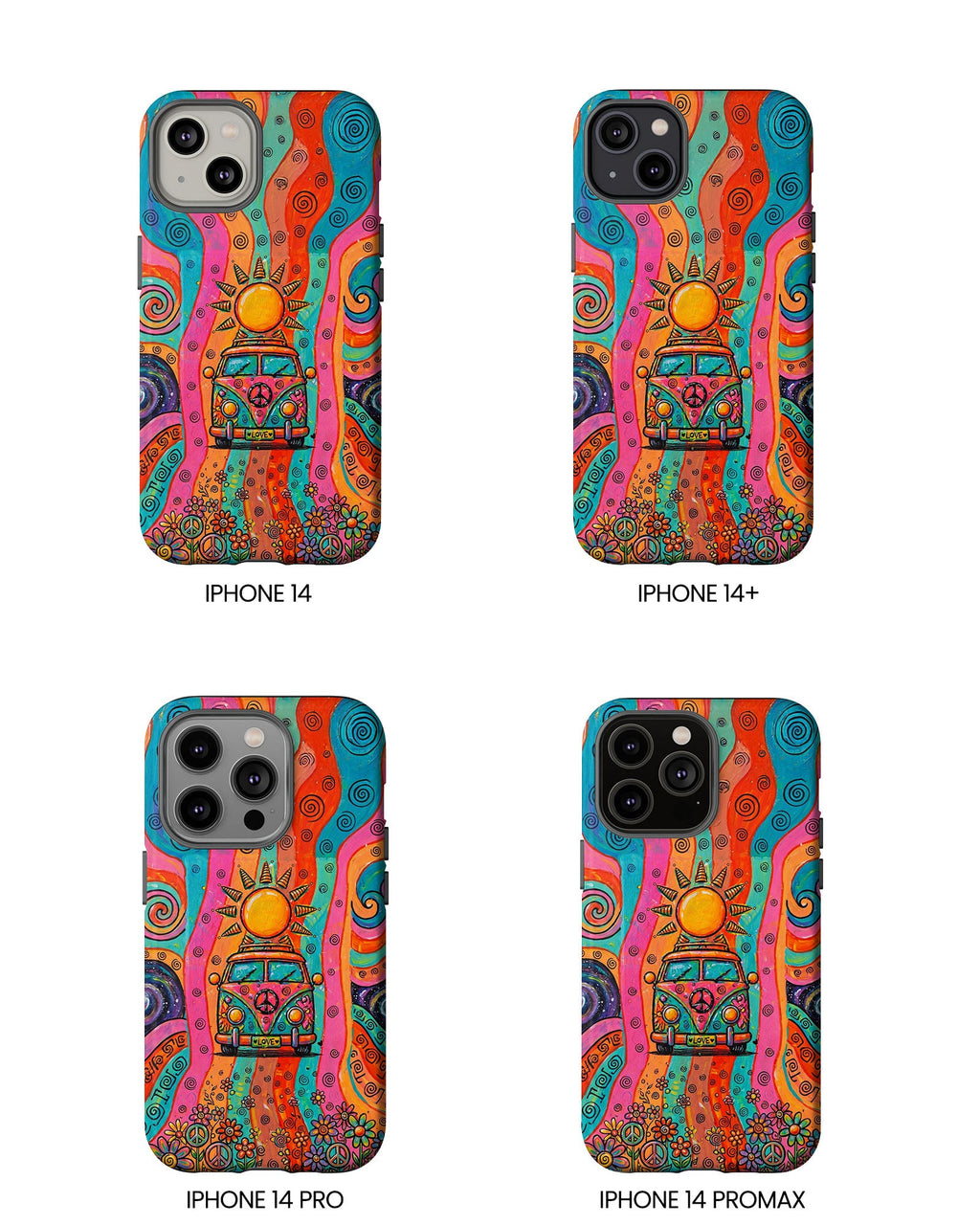 HIPPIE BUS SUN RETRO PHONE CASE  - TLTW2804262