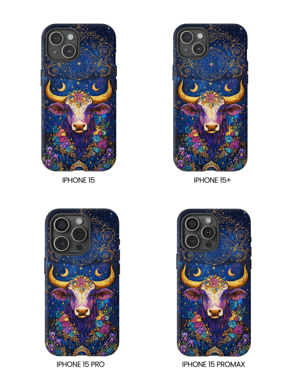 HIPPIE MAGIC COW  PHONE CASE - TLNT2304262