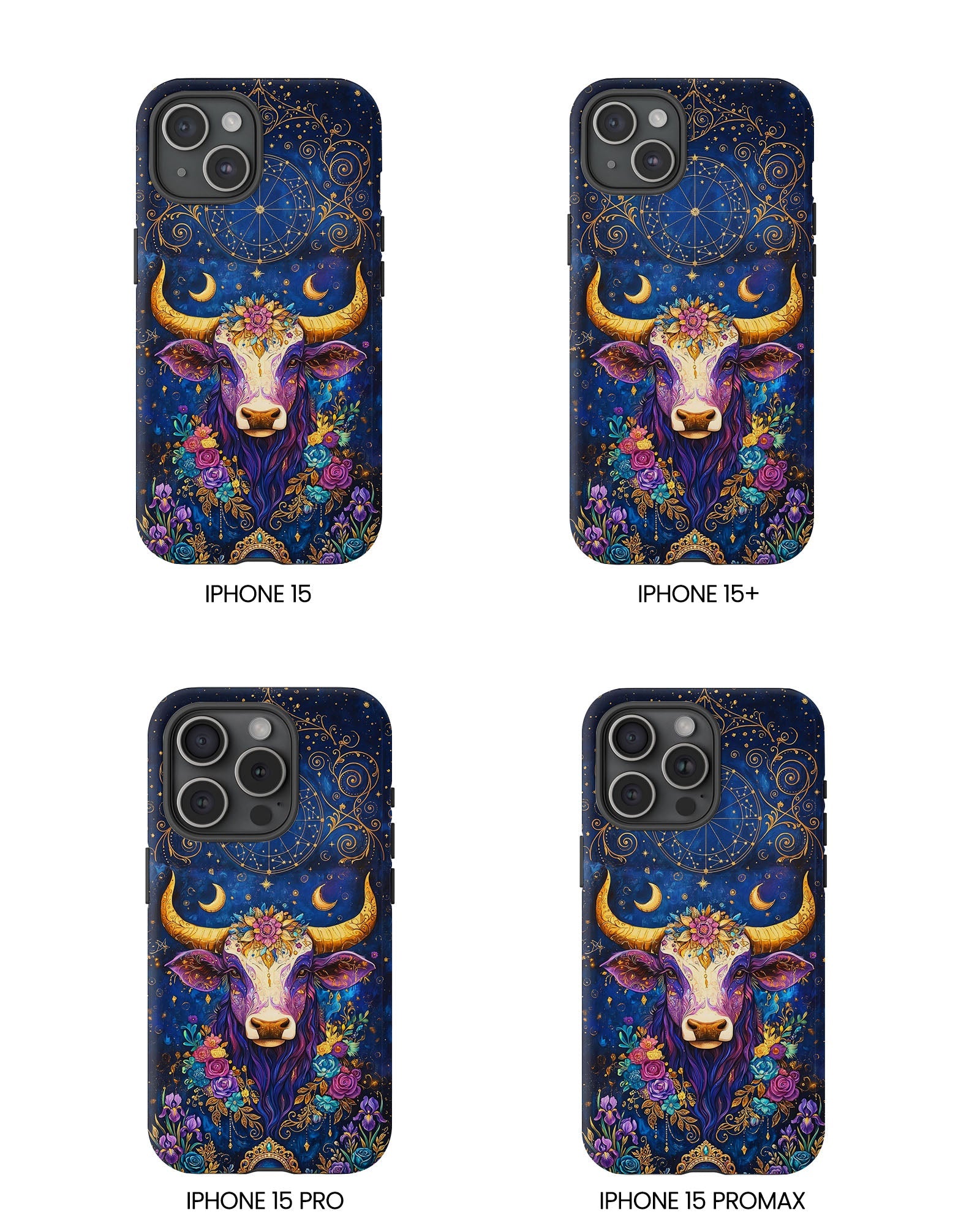HIPPIE MAGIC COW  PHONE CASE - TLNT2304262