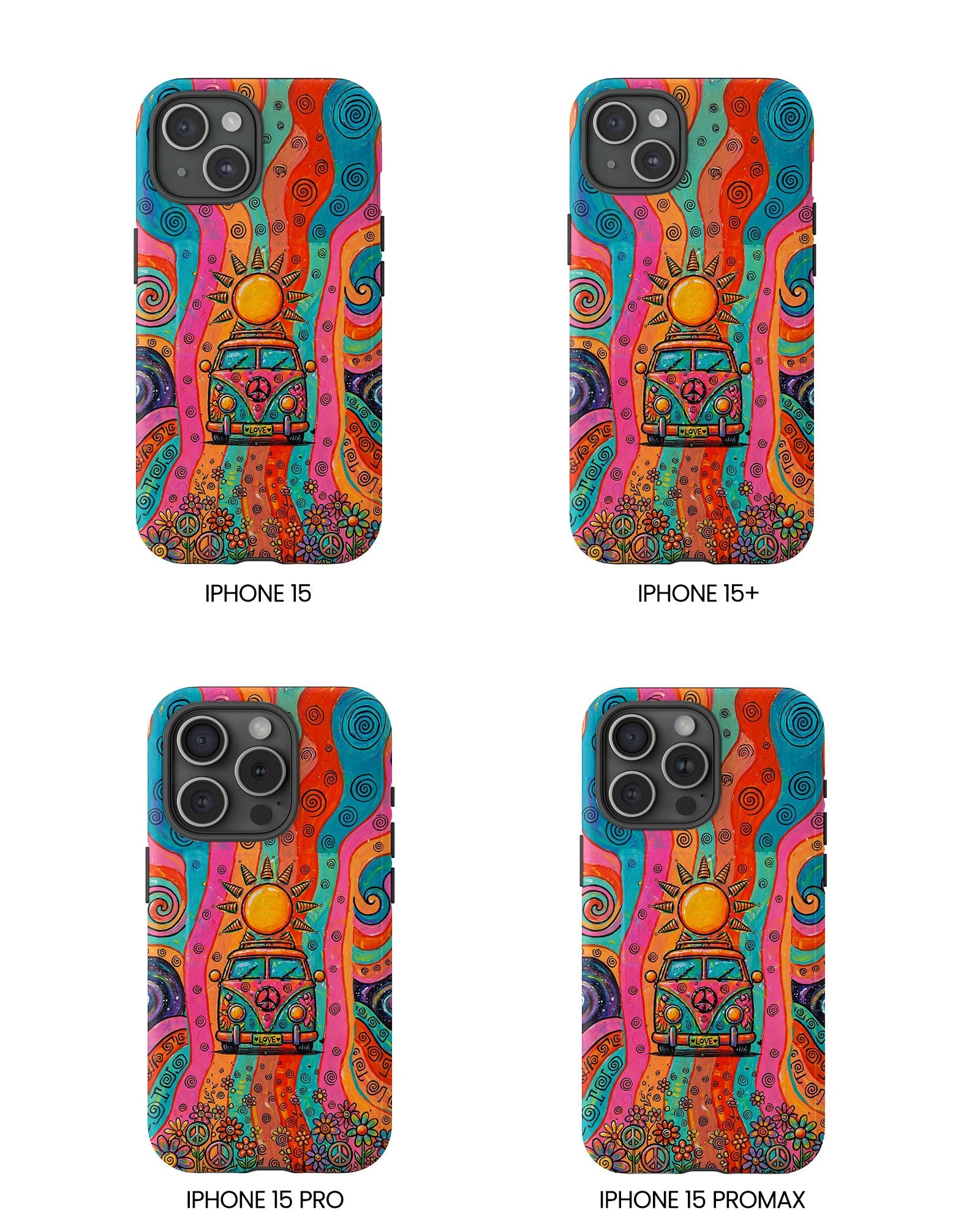 HIPPIE BUS SUN RETRO PHONE CASE  - TLTW2804262