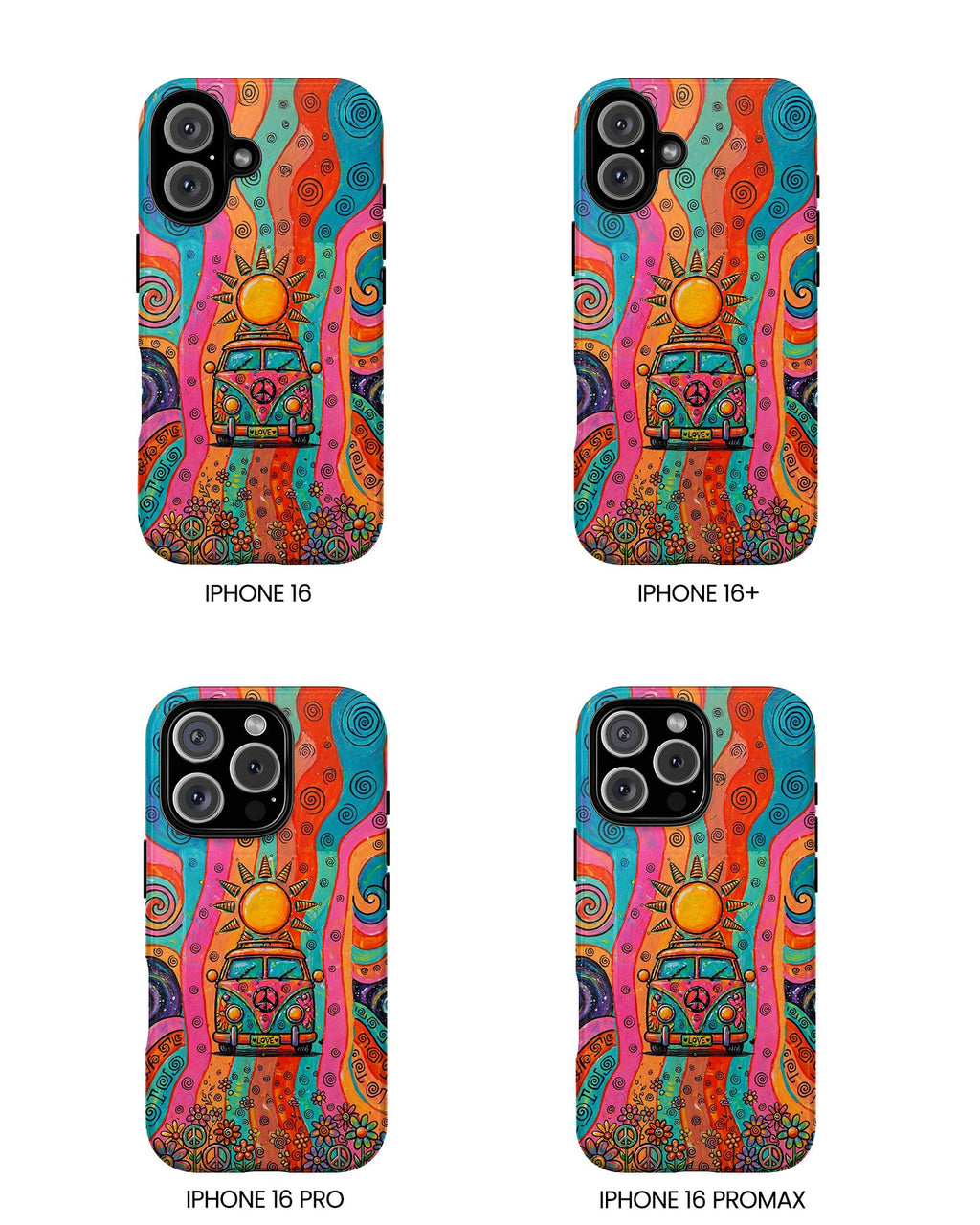 HIPPIE BUS SUN RETRO PHONE CASE  - TLTW2804262