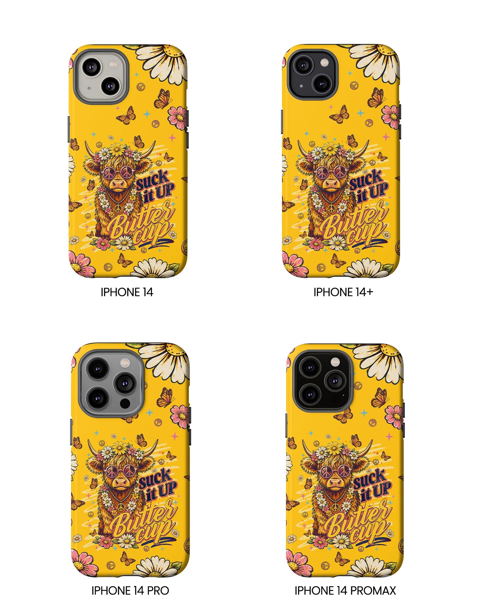 SUCK IT UP BUTTERCUP COW PHONE CASE - TLNT0906264