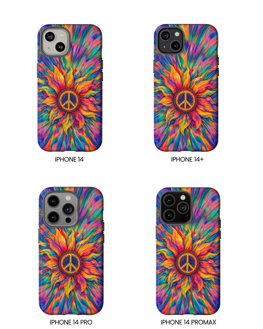 SUNFLOWER PEACE BURST PHONE CASE - TLTW2906268