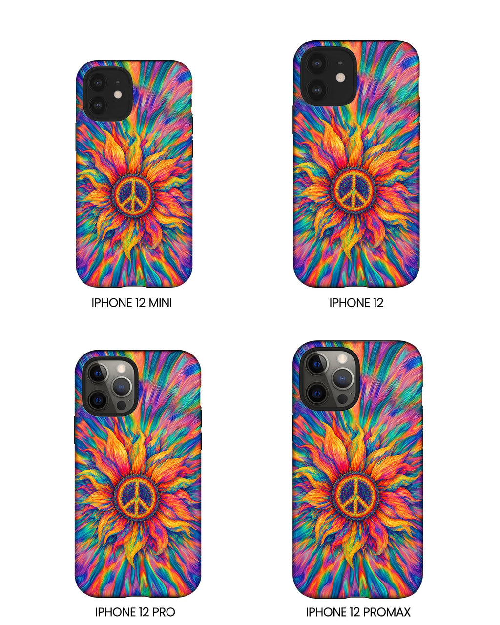 SUNFLOWER PEACE BURST PHONE CASE - TLTW2906268