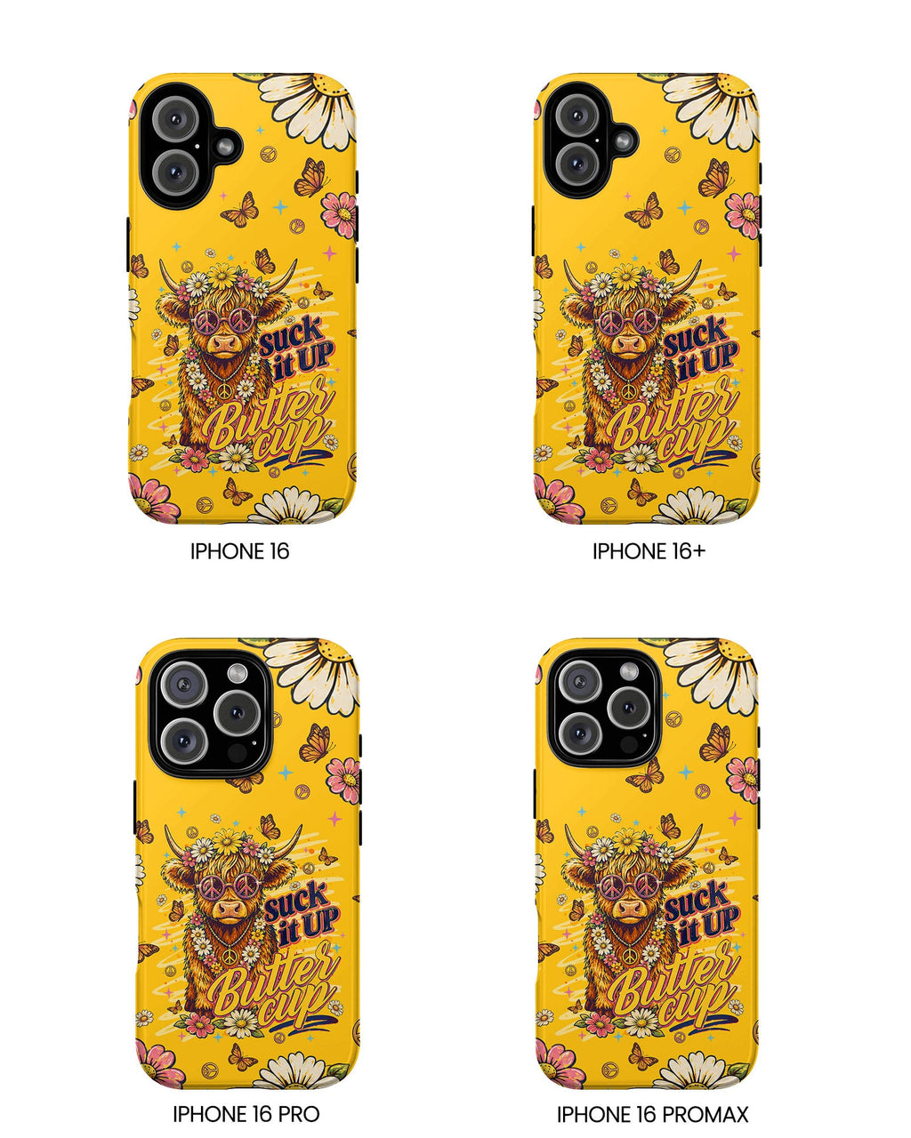 SUCK IT UP BUTTERCUP COW PHONE CASE - TLNT0906264