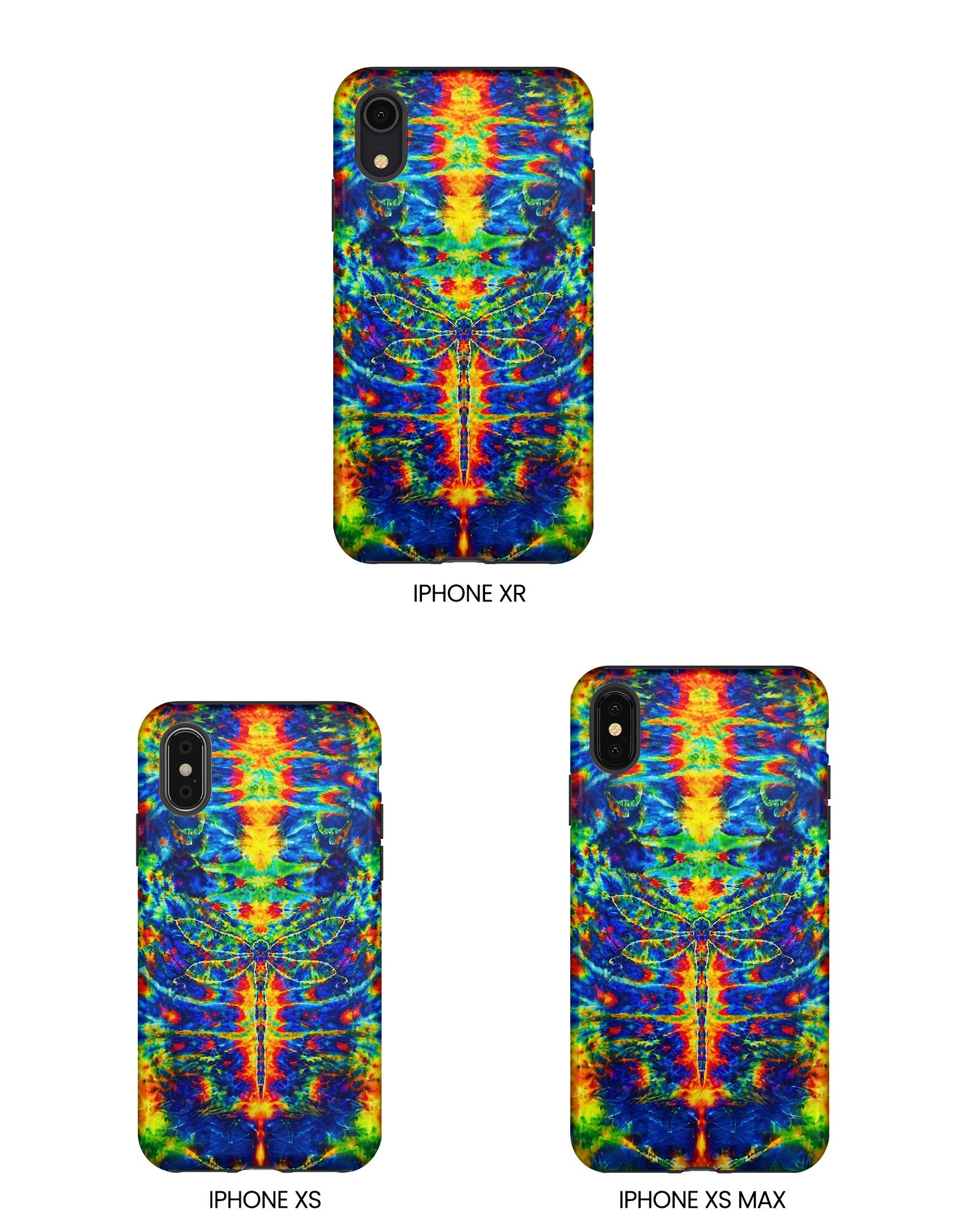 HIPPIE DRAGONFLY COLORFUL SWIRL PHONE CASE - TLNT1105261