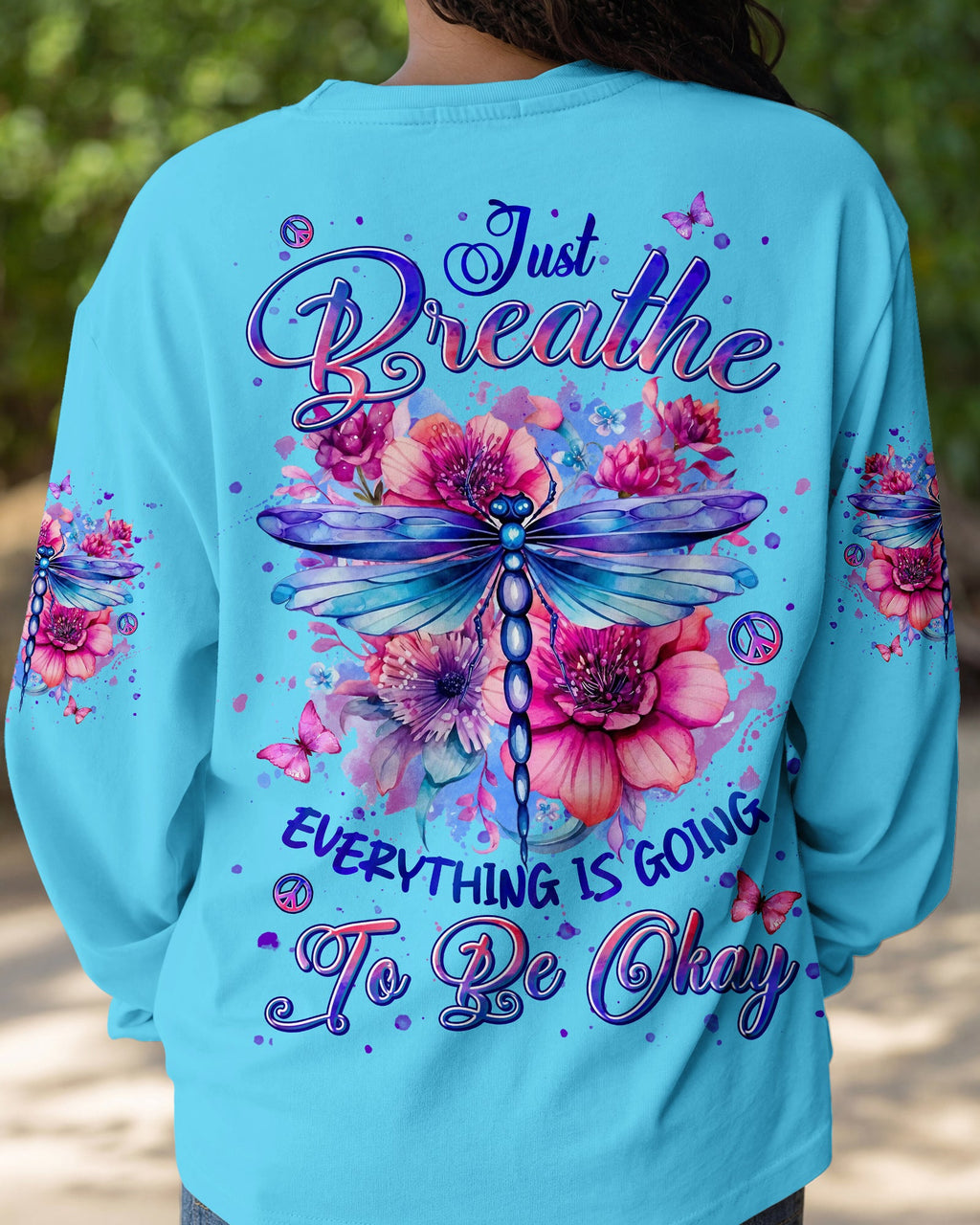 JUST BREATHE DRAGONFLY ALL OVER PRINT - TYLN0306263