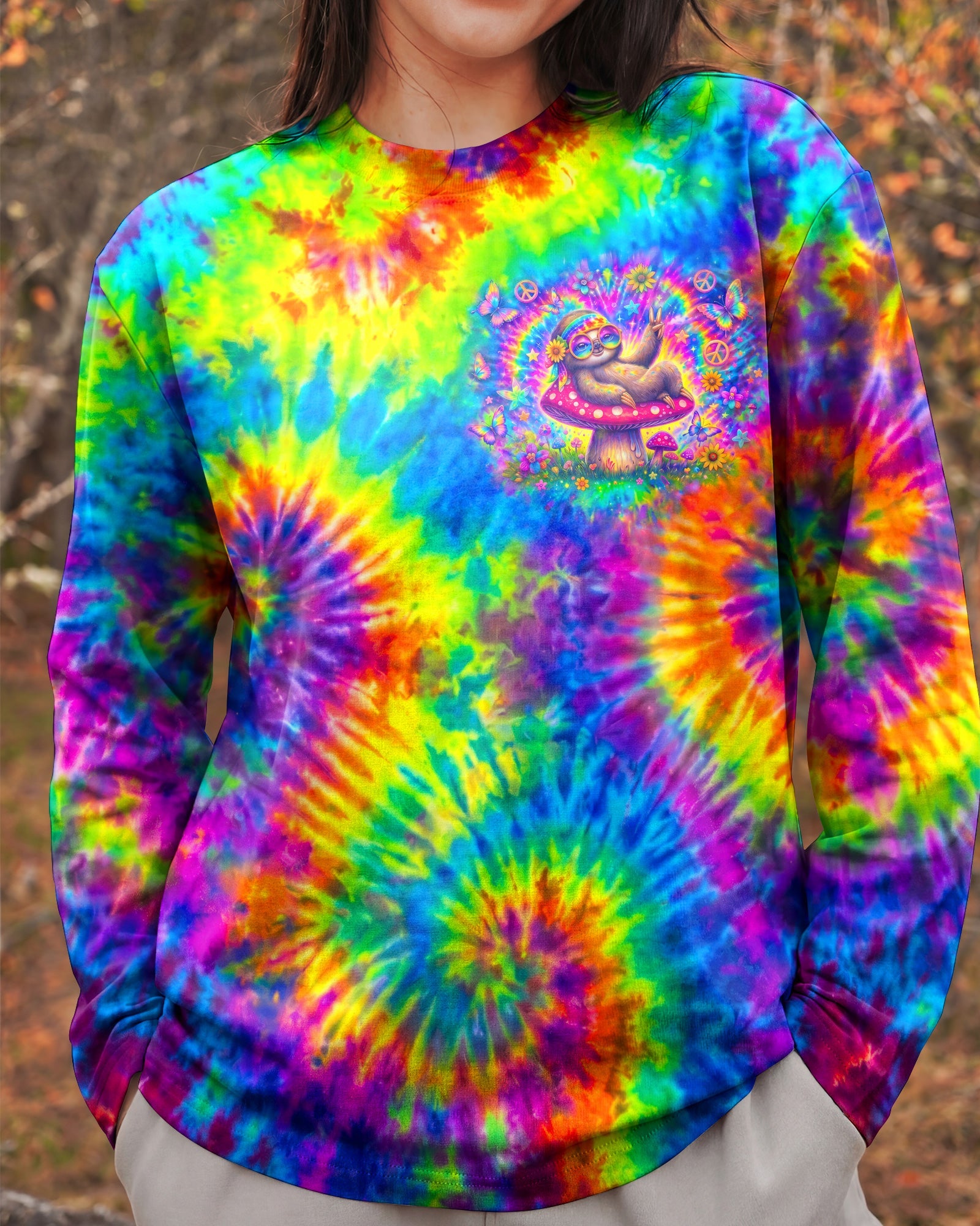 BE YOU HIPPIE SLOTH ALL OVER PRINT - RI0707262