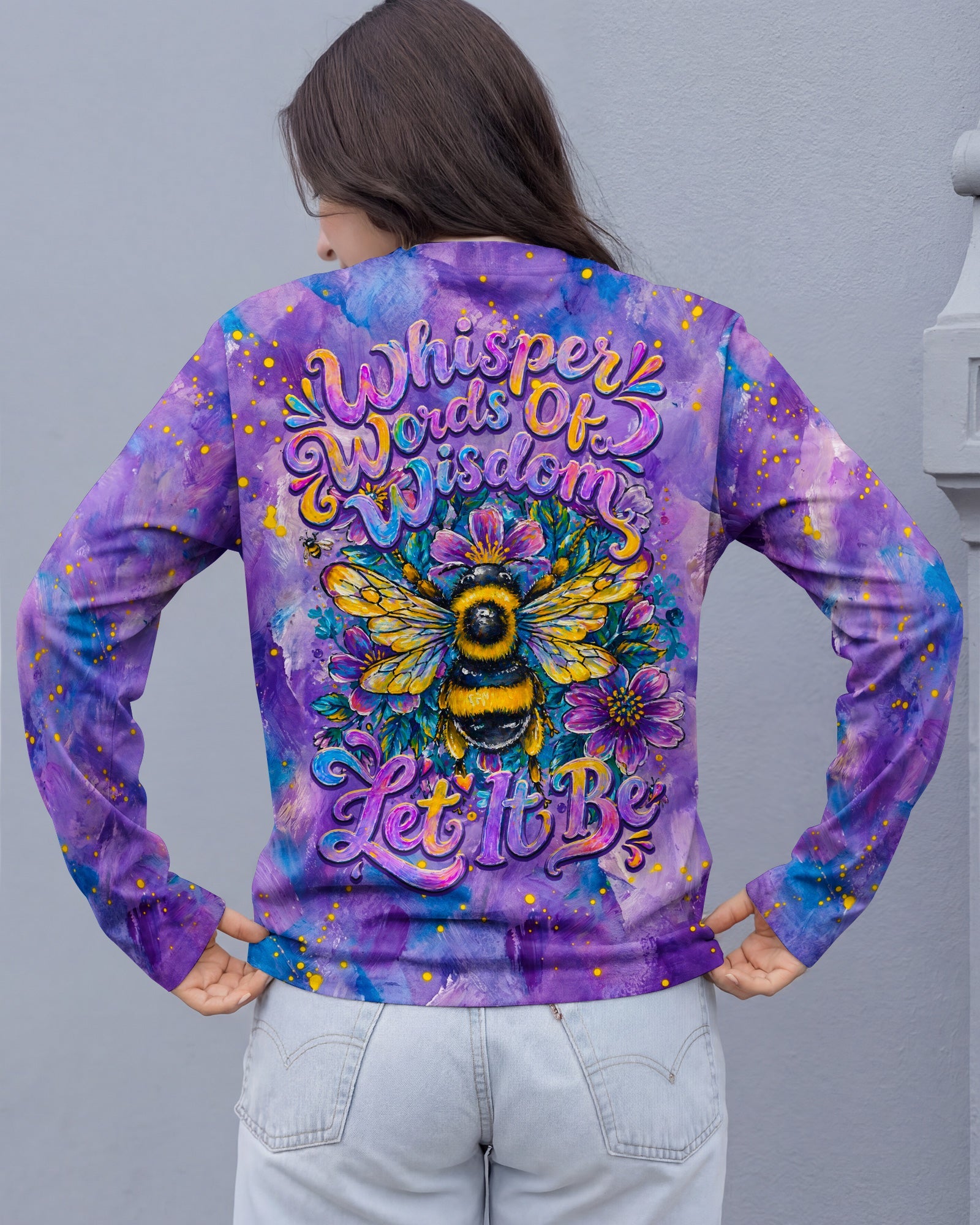 WHISPER WORDS OF WISDOM LET IT BE BEE  ALL OVER PRINT  - TLNO2304261