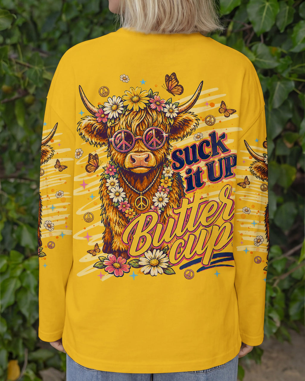 SUCK IT UP BUTTERCUP  COW ALL OVER PRINT  - TLNT0705262