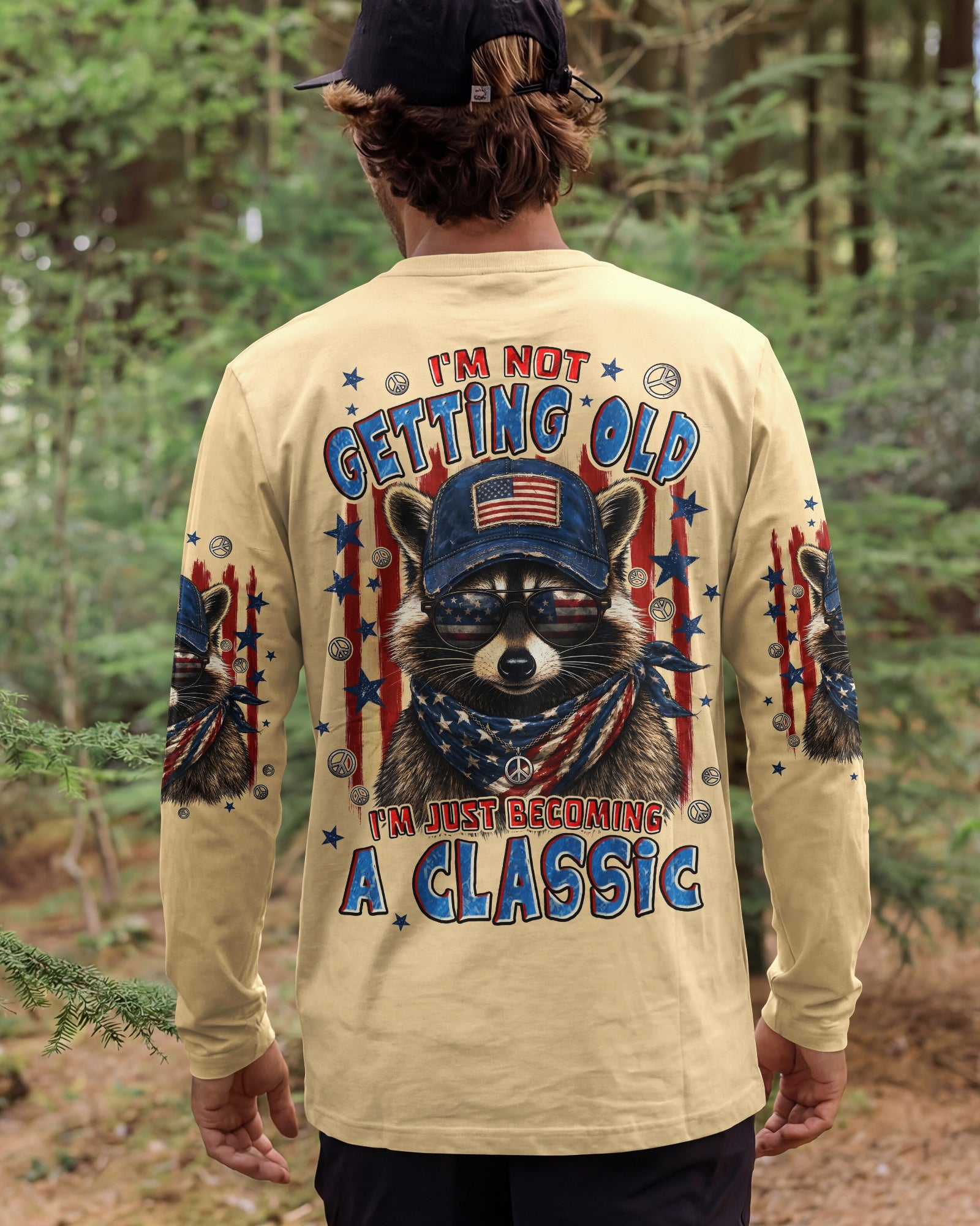 I'M NOT GETTING OLD RACCOON ALL OVER PRINT - TYPQ1405262