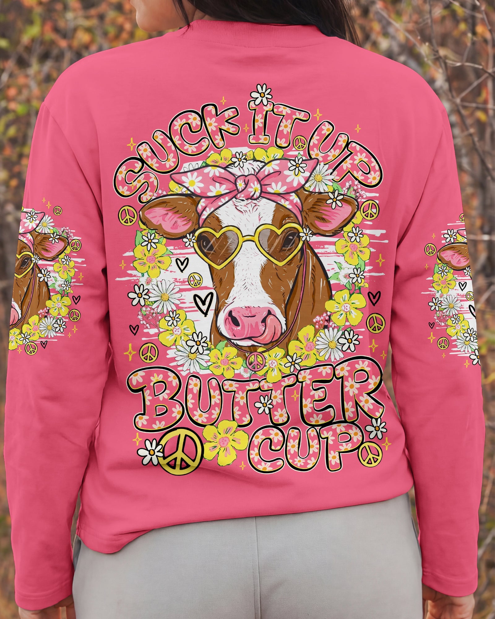 SUCK IT UP BUTTERCUP COW ALL OVER PRINT - TY1206262