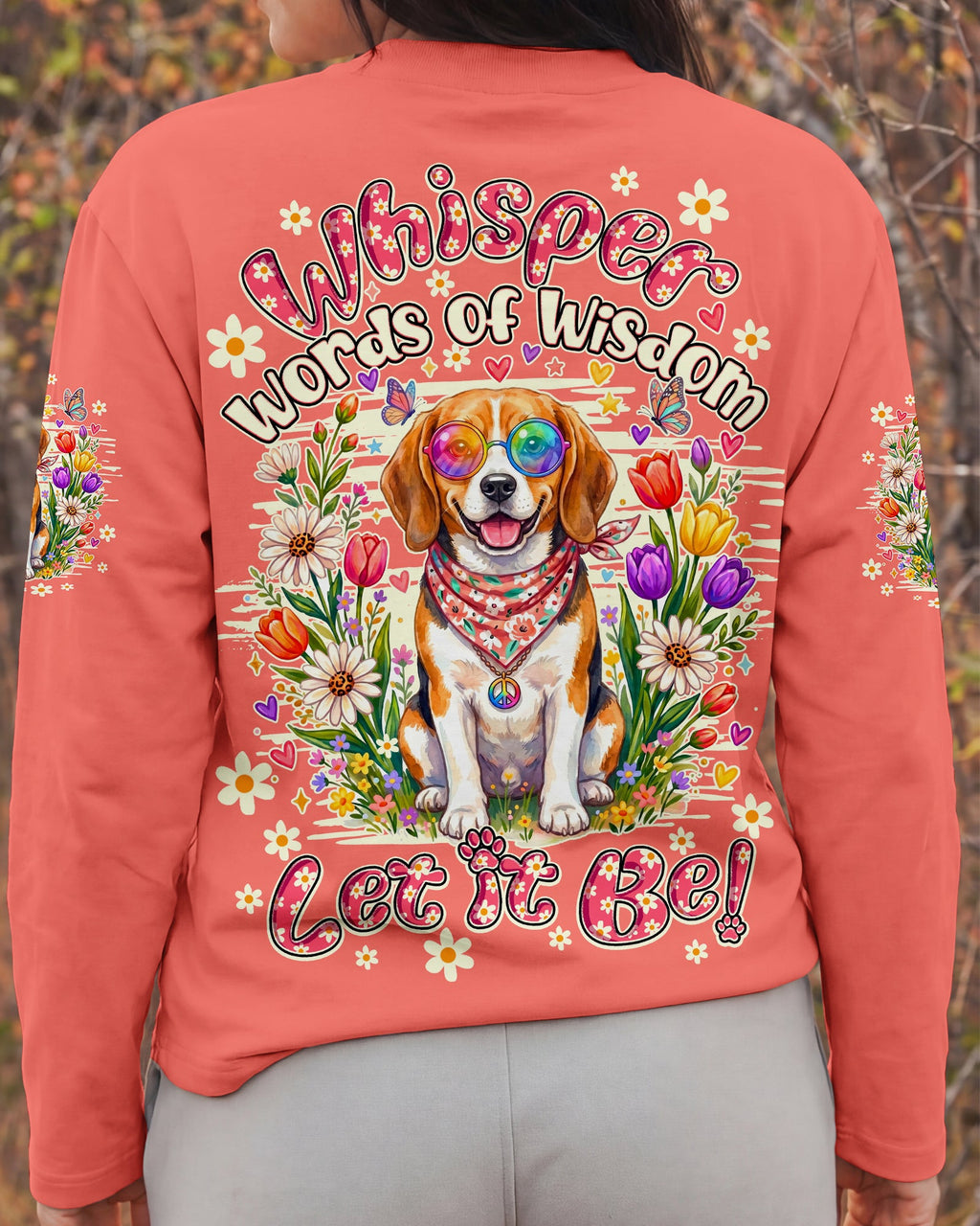WHISPER WORDS OF WISDOM LET IT BE BEAGLE DOG ALL OVER PRINT ALL OVER PRINT - TY1305261