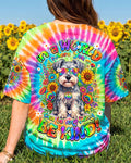 IN A WORLD WHERE YOU CAN BE ANYTHING BE KIND SCHNAUZER DOG ALL OVER PRINT - TY0805264