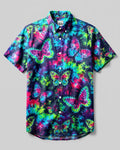 BUTTERFLY BURST BUTTON-DOWN COLLAR SHIRT  - TLNT1606264