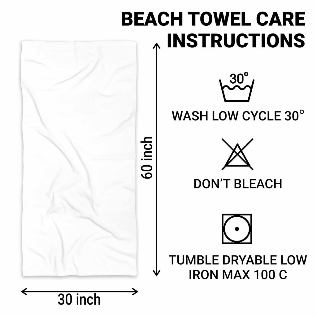 Personalized Beach Towel Custom Name Retirement Gift for Dad Beach Towels GradoCreations