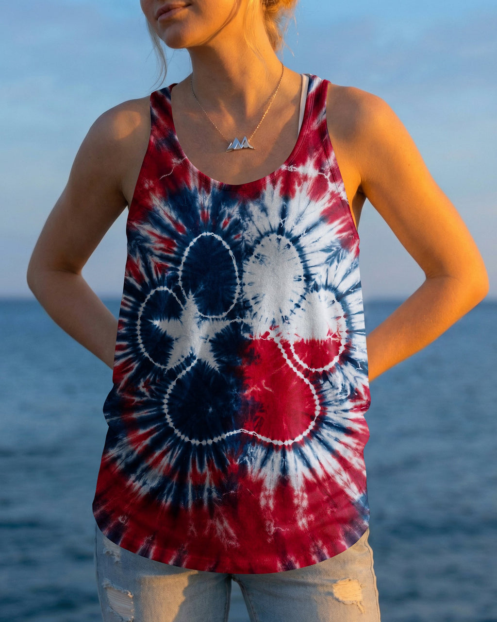 TEXAS PAW PRINT BURST ALL OVER PRINT   - TLTW1206262