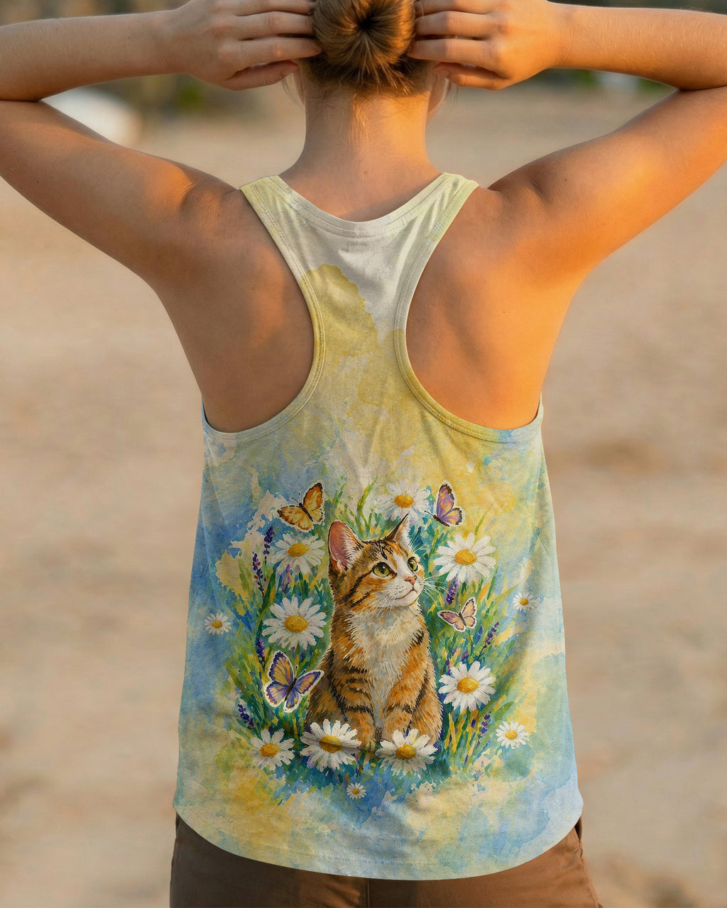 WHISPER WORDS OF WISDOM LET IT BE CAT ALL OVER PRINT   - TLHG2404261