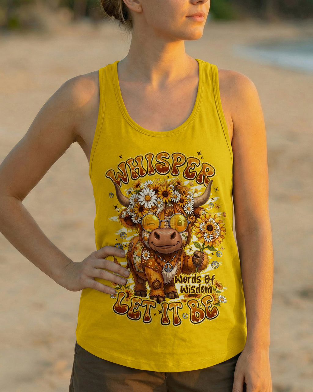 WHISPER WORDS OF WISDOM LET IT BE COW ALL OVER PRINT - TYPQ0906262
