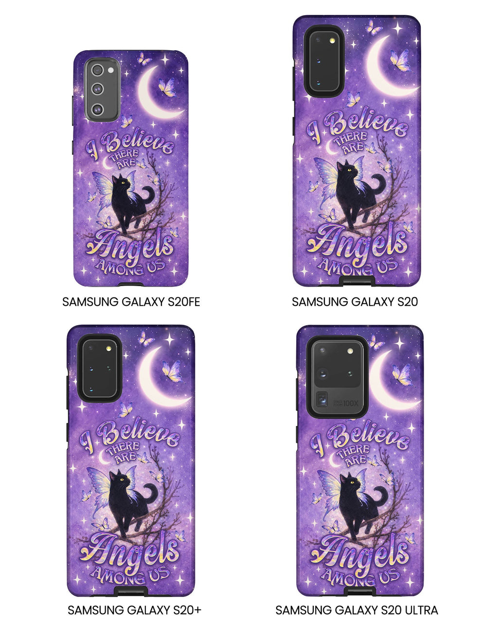I BELIEVE THERE ARE ANGELS AMONG US BLACK CAT PHONE CASE  - TLNO2605262