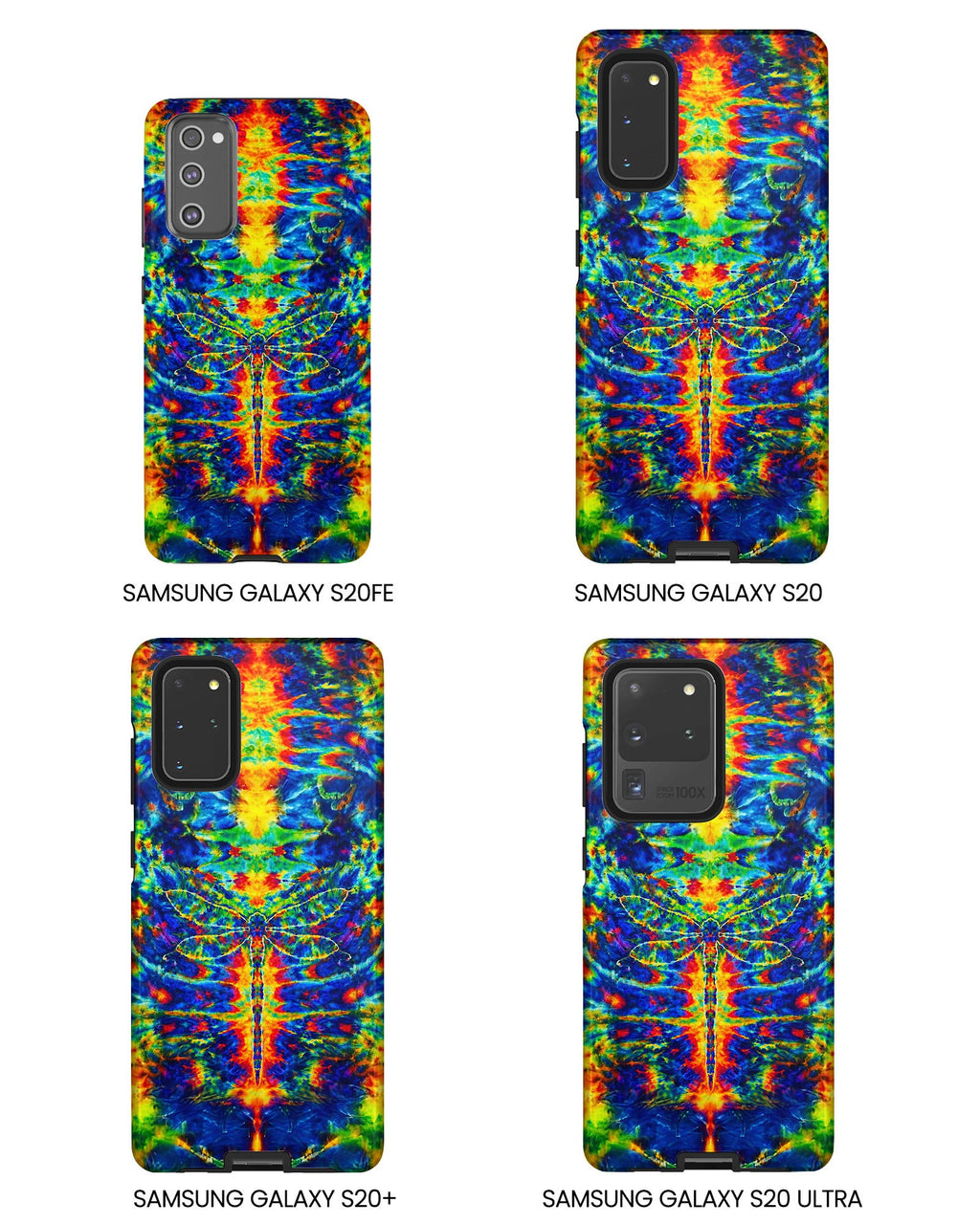 HIPPIE DRAGONFLY COLORFUL SWIRL PHONE CASE - TLNT1105261