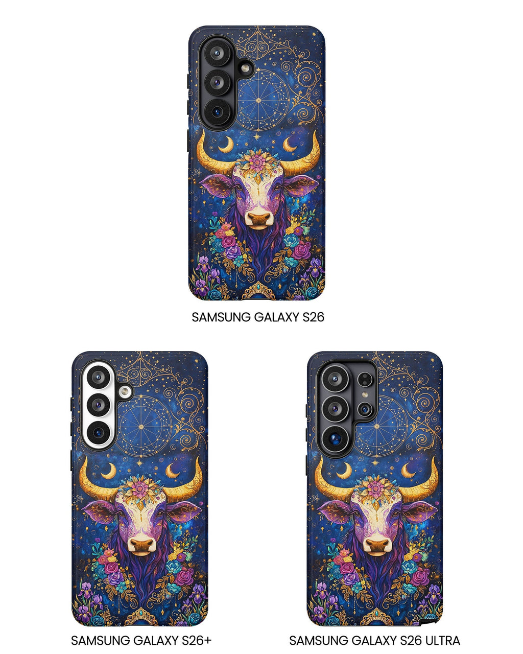 HIPPIE MAGIC COW  PHONE CASE - TLNT2304262