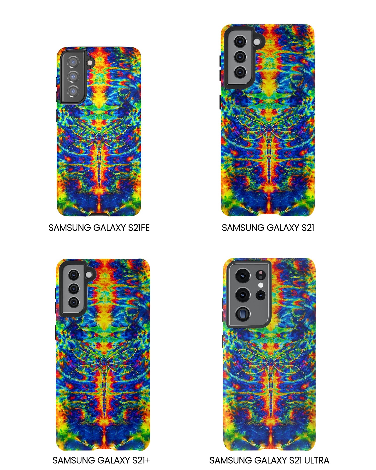 HIPPIE DRAGONFLY COLORFUL SWIRL PHONE CASE - TLNT1105261