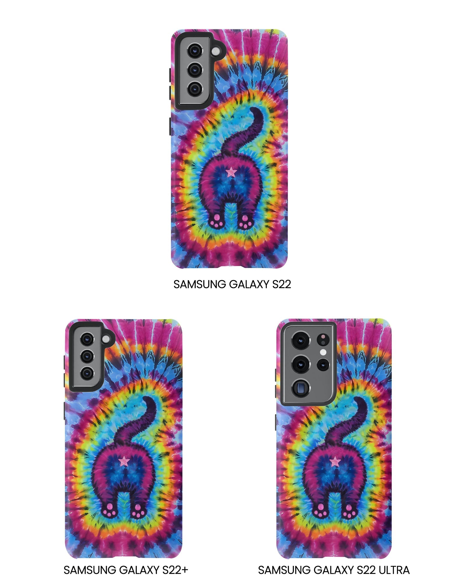 CAT COLORFUL SWIRL PATTERN PHONE CASE - TLTW1404263