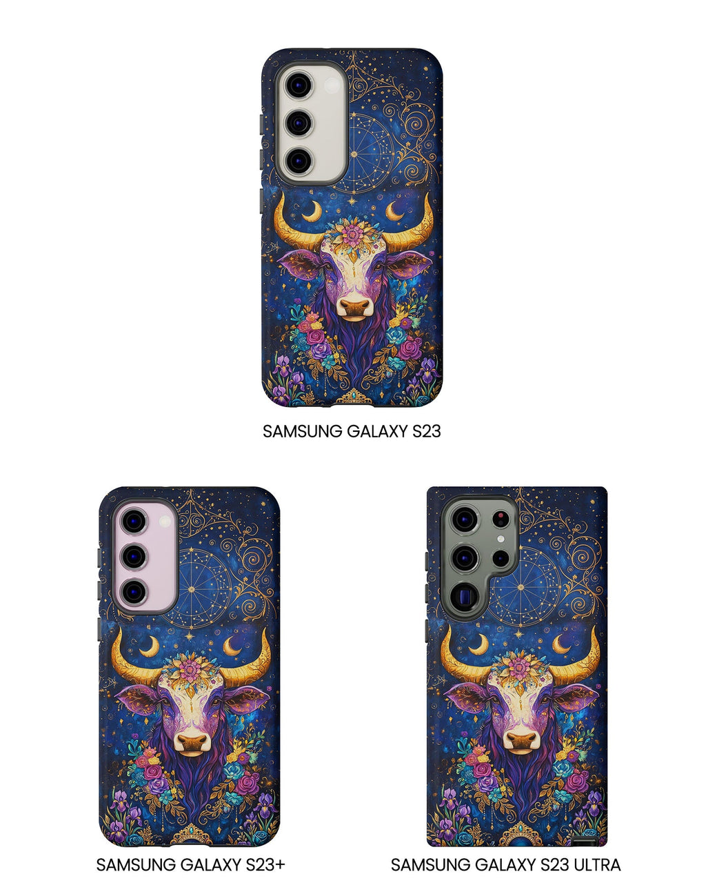 HIPPIE MAGIC COW  PHONE CASE - TLNT2304262