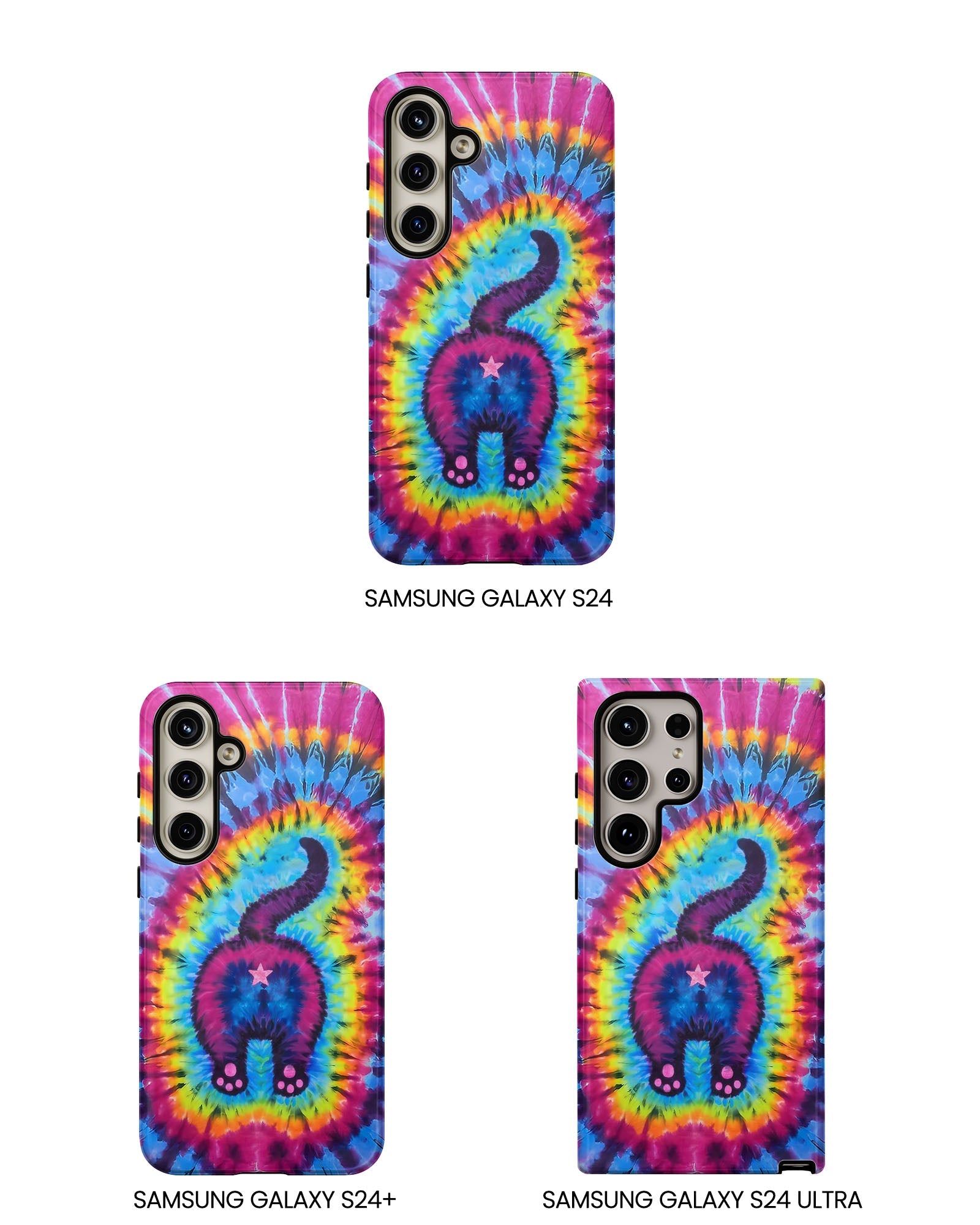 CAT COLORFUL SWIRL PATTERN PHONE CASE - TLTW1404263