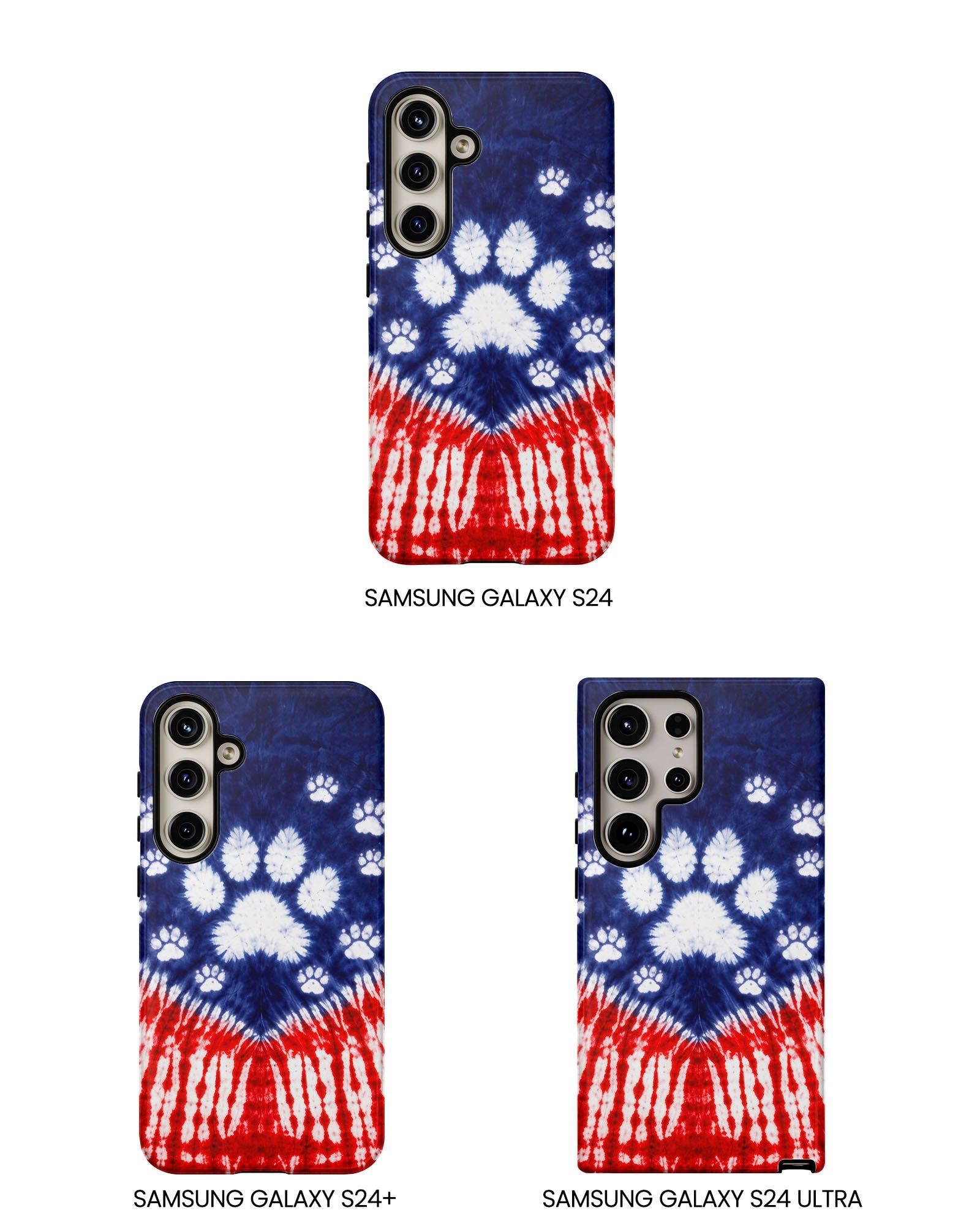 PAW PRINT RED WHITE & BLUE PHONE CASE - TLTW1604262