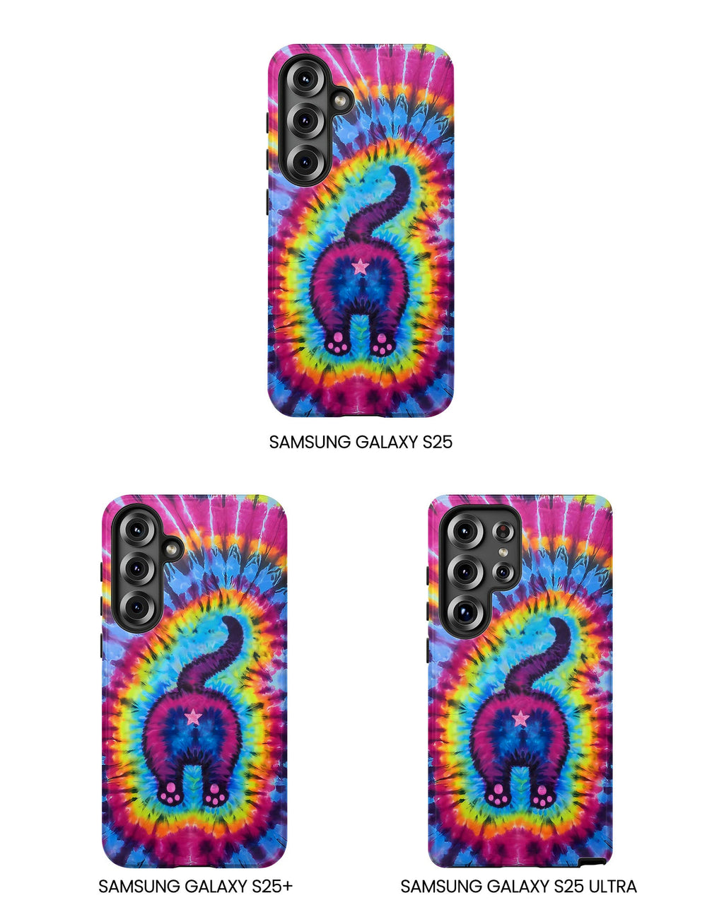 CAT COLORFUL SWIRL PATTERN PHONE CASE - TLTW1404263
