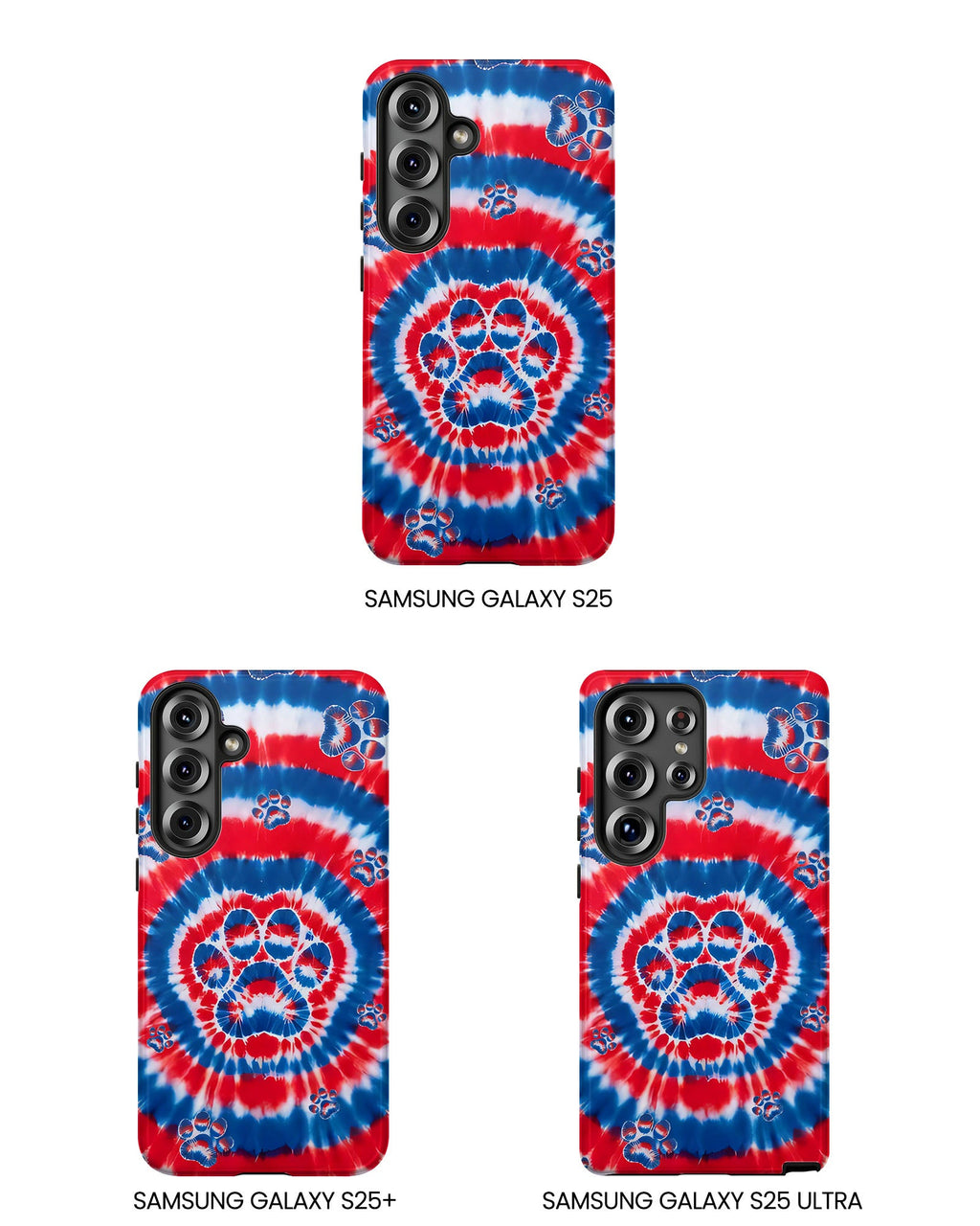 RED WHITE AND BLUE PAW PHONE CASE - TYQY2004253