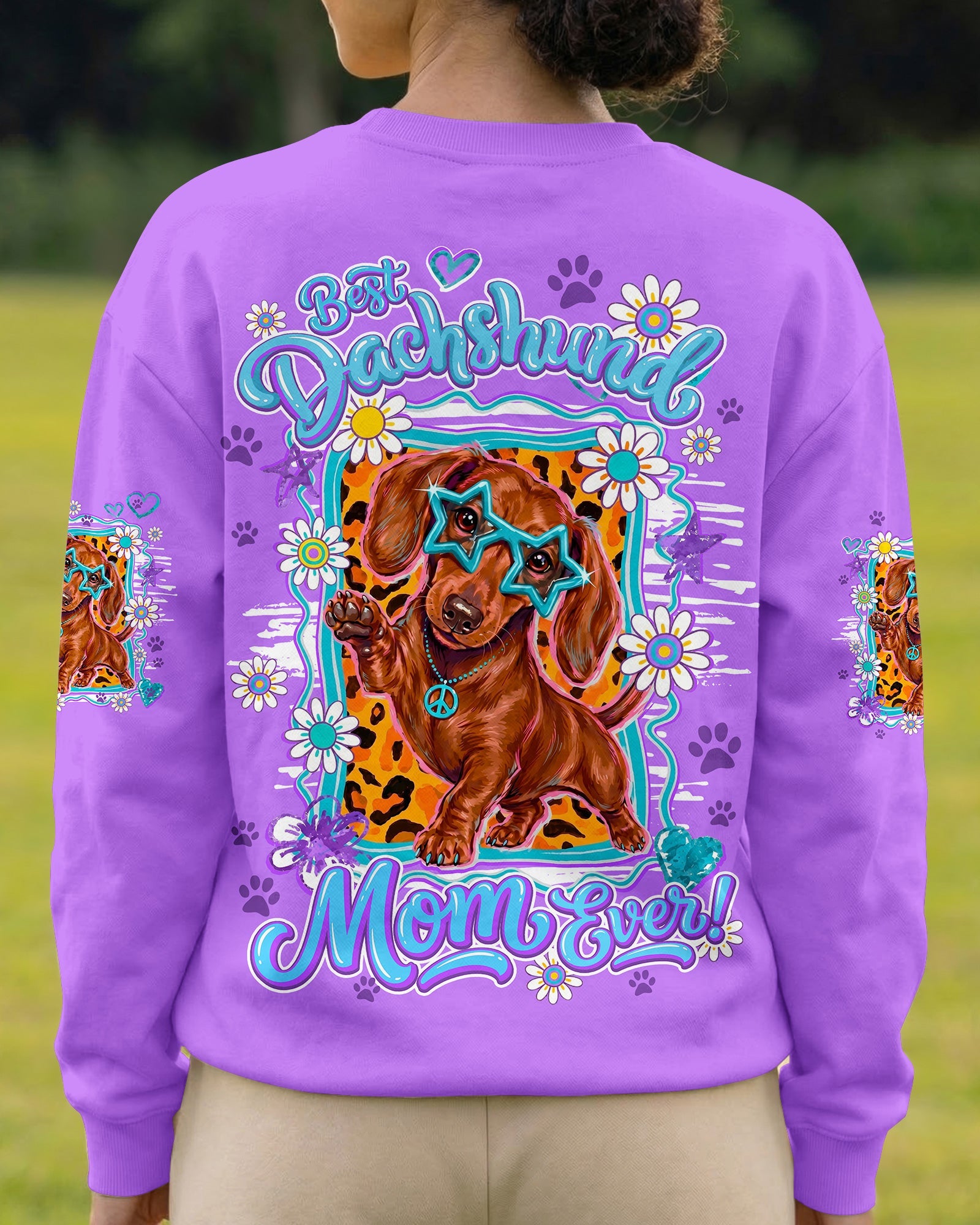 BEST DACHSHUND MOM DOG EVER ALL OVER PRINT - TY1805261