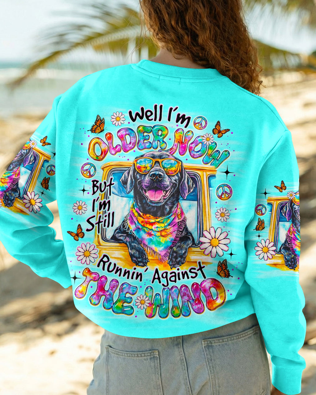 RUNNING AGAINST THE WIND LABRADOR DOG  ALL OVER PRINT - TLNO1905263