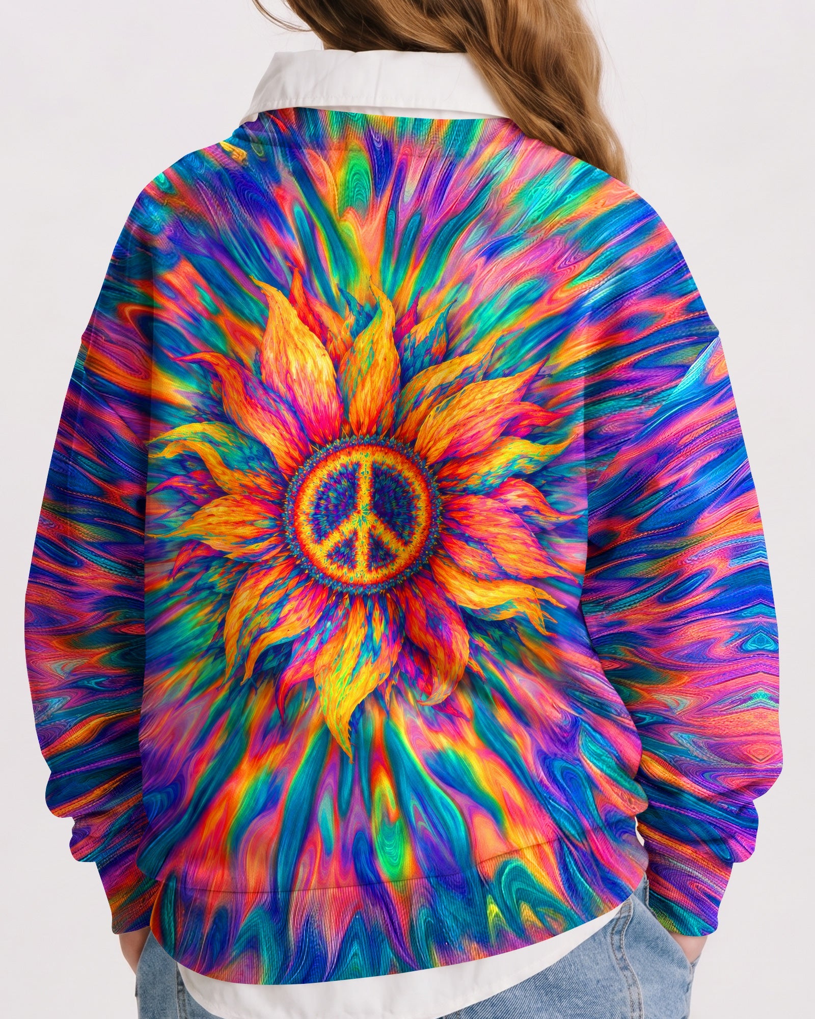 SUNFLOWER PEACE BURST KIDS SHIRT  - TLTW2906266