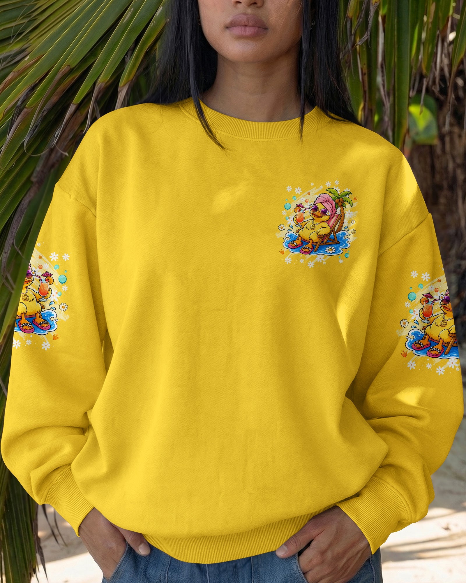 I WAS SIMPLY BORN TO DILLY DALLY DUCK ALL OVER PRINT - TLHG2005263