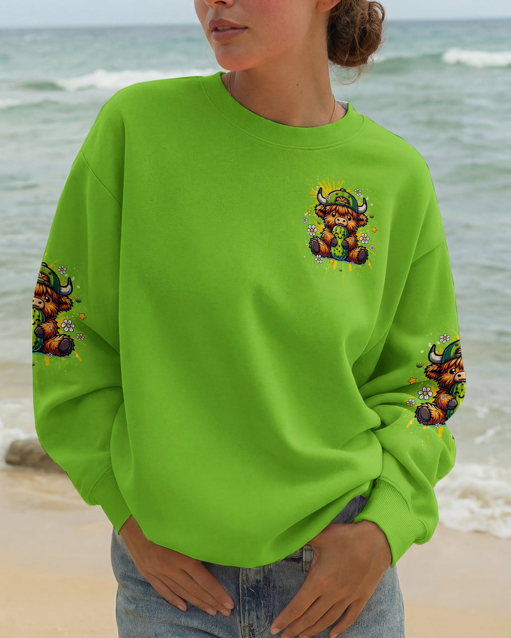 JUST DILL WITH IT COW ALL OVER PRINT - TLHG1106261