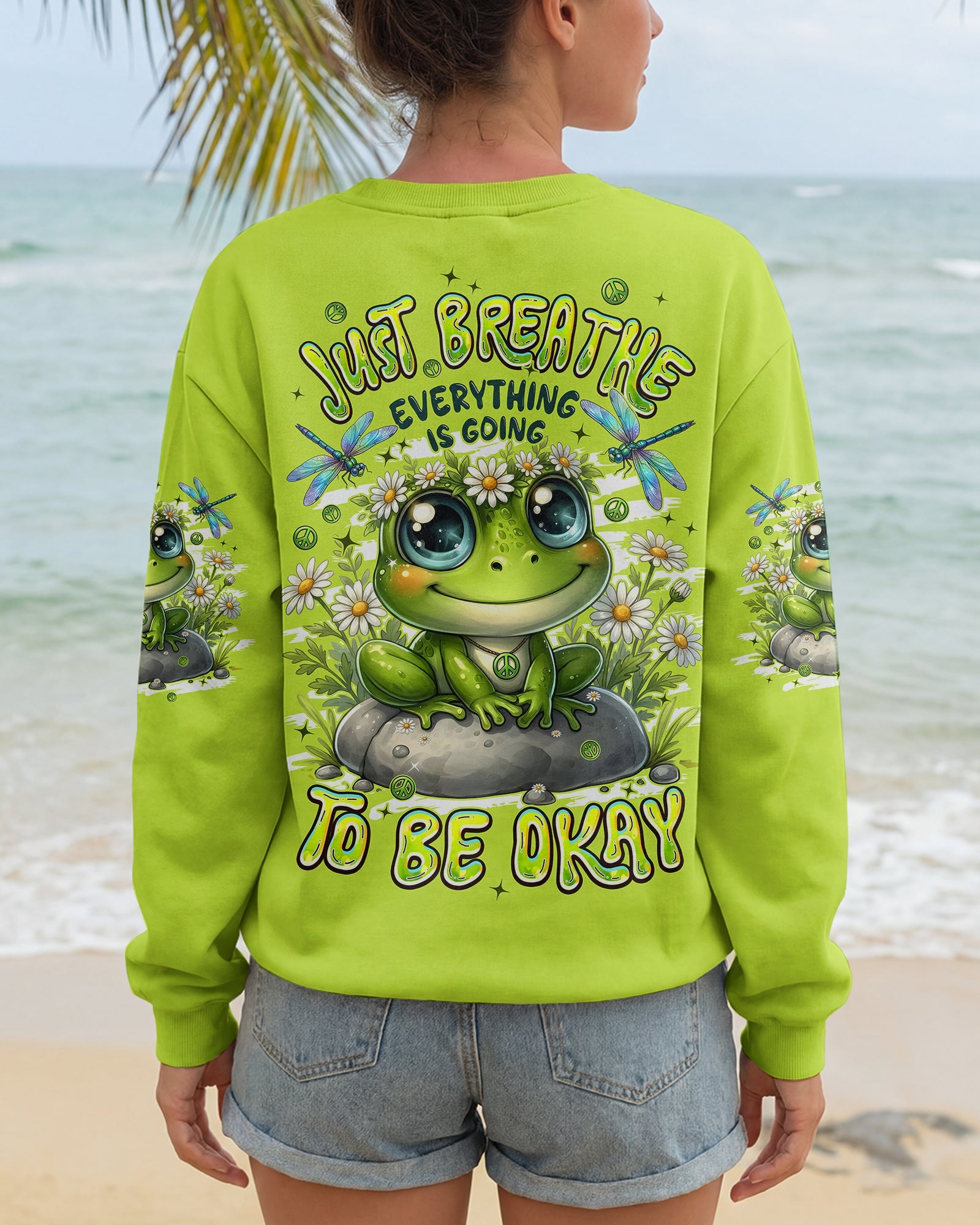 JUST BREATHE FROG ALL OVER PRINT - TYPQ2705261