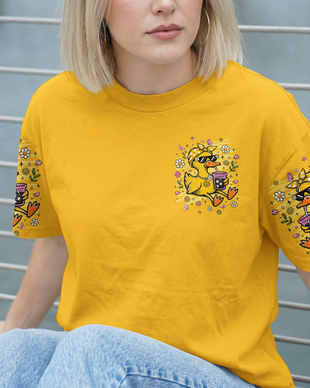 HANG IN THERE DUCK ALL OVER PRINT - TLNT0106263