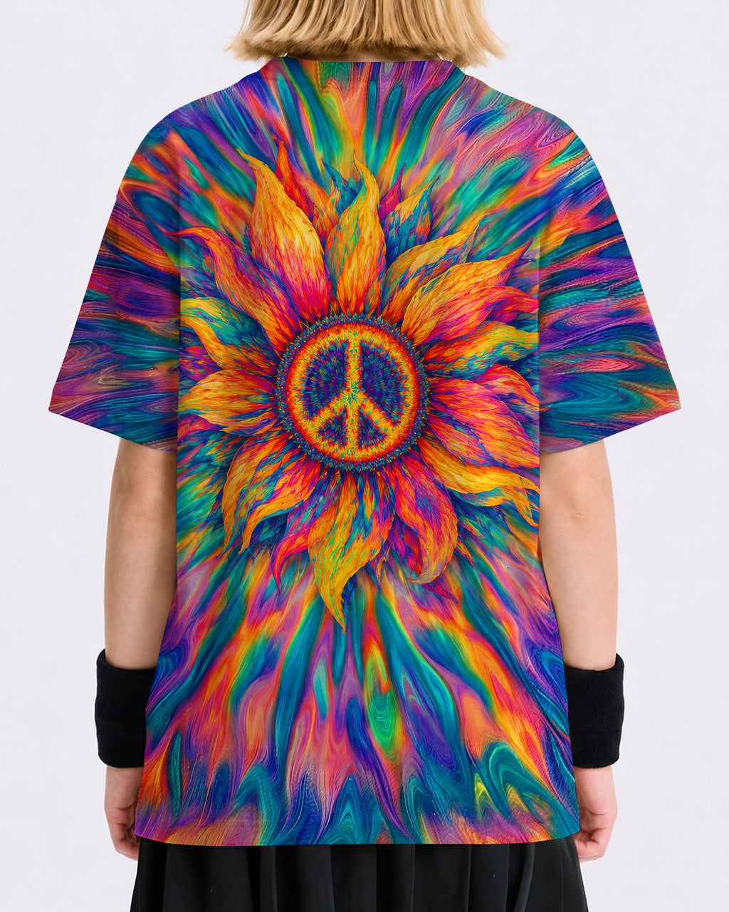 SUNFLOWER PEACE BURST KIDS SHIRT  - TLTW2906266